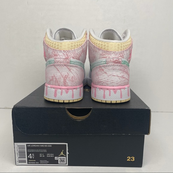 Nike Air Jordan 1 Retro Mid GS “Ice Cream” NEW - Picture 4 of 4